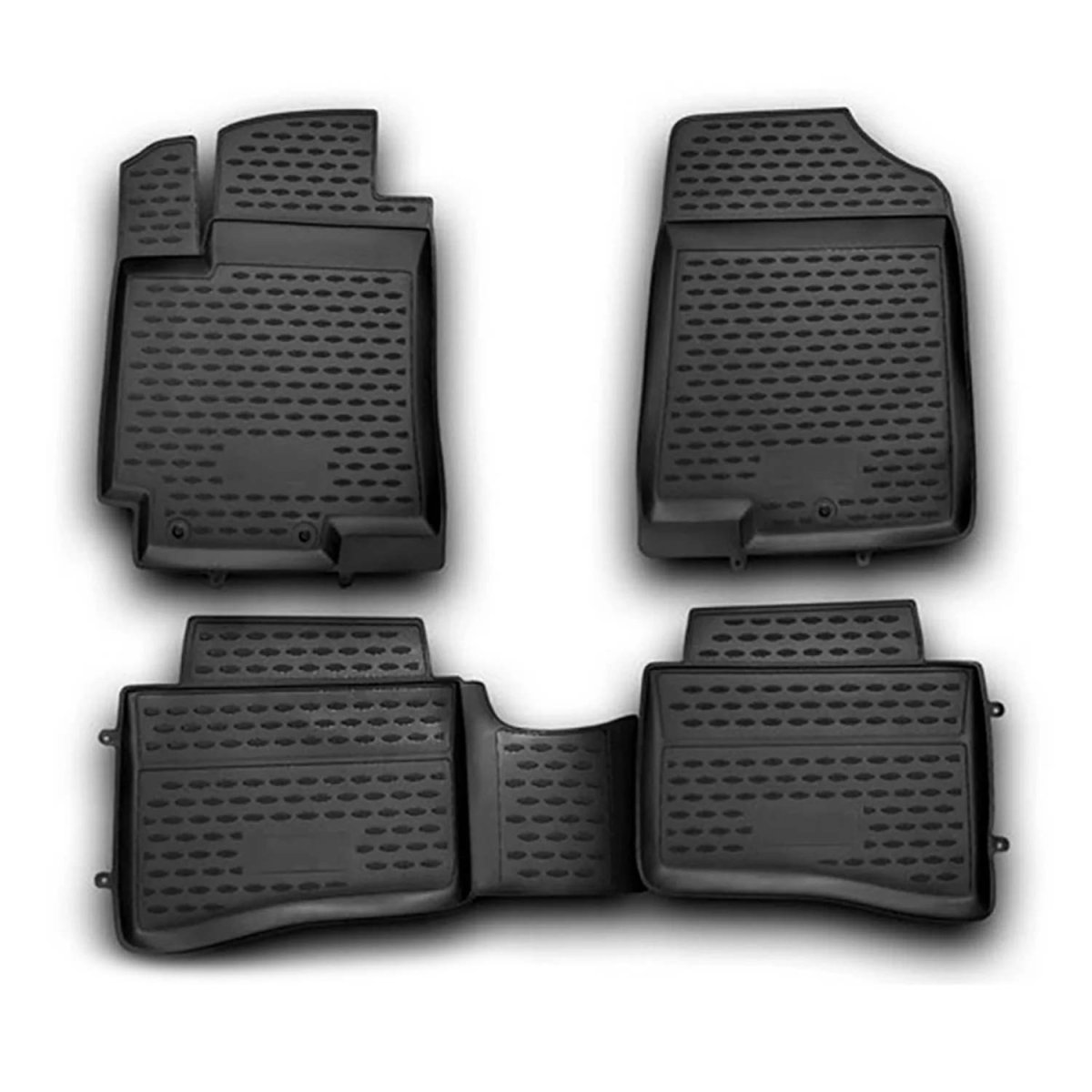 Hyundai Accent Floor Mats - Omac - Rubber TPE - Black - '12-'17